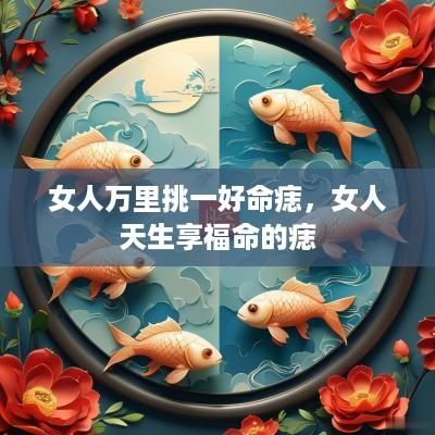 女人万里挑一好命痣，女人天生享福命的痣
