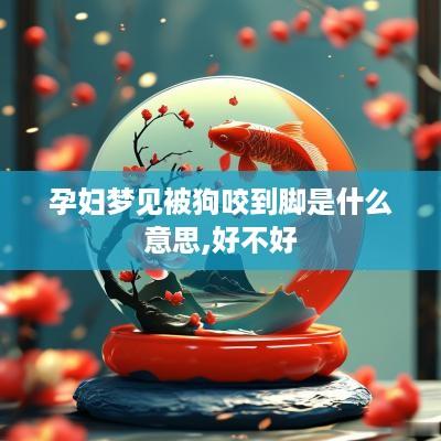 孕妇梦见被狗咬到脚是什么意思,好不好