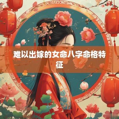 难以出嫁的女命八字命格特征