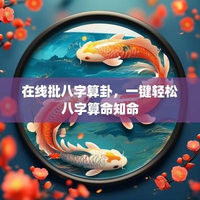 在线批八字算卦，一键轻松八字算命知命