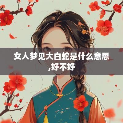 女人梦见大白蛇是什么意思,好不好
