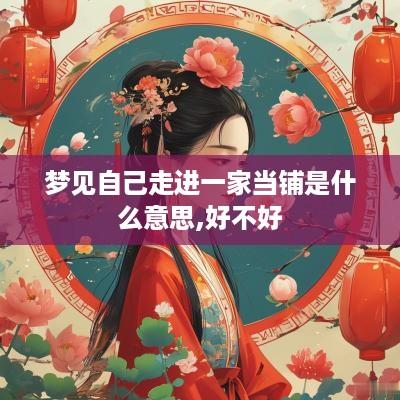 梦见自己走进一家当铺是什么意思,好不好
