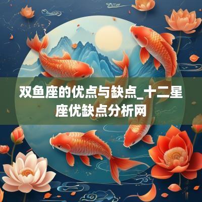 双鱼座的优点与缺点_十二星座优缺点分析网