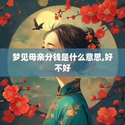 梦见母亲分钱是什么意思,好不好