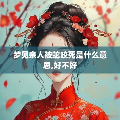 梦见亲人被蛇咬死是什么意思,好不好