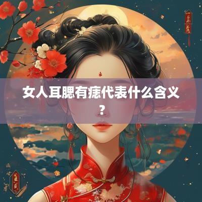 女人耳腮有痣代表什么含义？