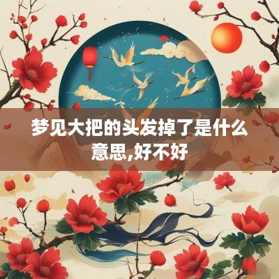 梦见大把的头发掉了是什么意思,好不好