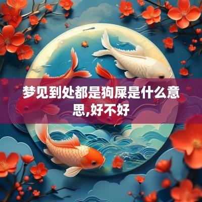 梦见到处都是狗屎是什么意思,好不好