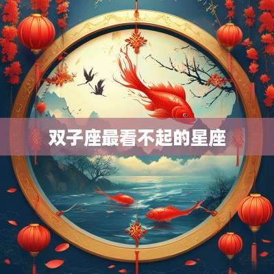 双子座最看不起的星座
