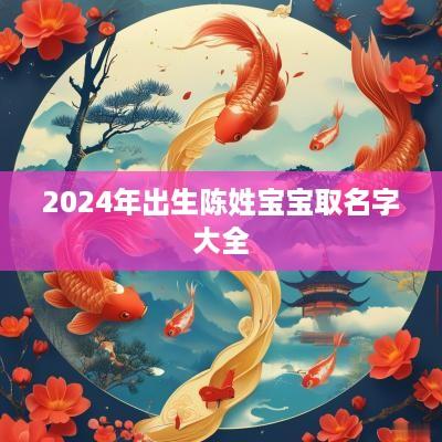 2025年出生陈姓宝宝取名字大全