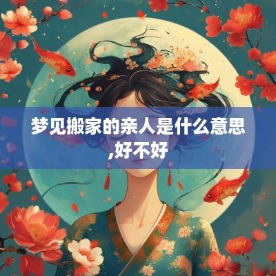 梦见搬家的亲人是什么意思,好不好