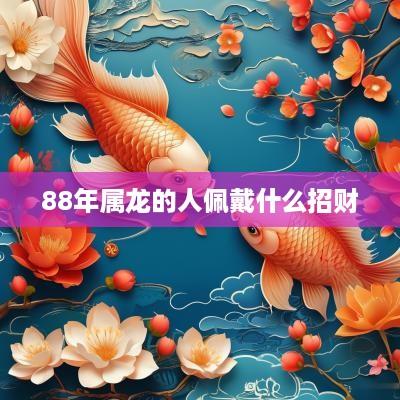 88年属龙的人佩戴什么招财