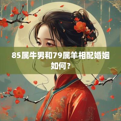 85属牛男和79属羊相配婚姻如何？