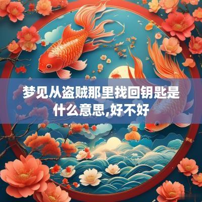 梦见从盗贼那里找回钥匙是什么意思,好不好