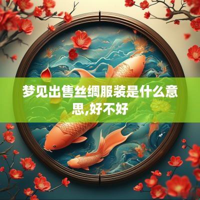 梦见出售丝绸服装是什么意思,好不好