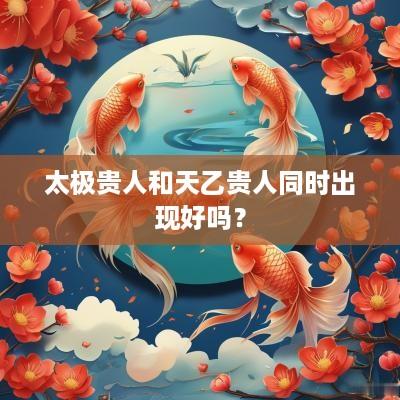 太极贵人和天乙贵人同时出现好吗？