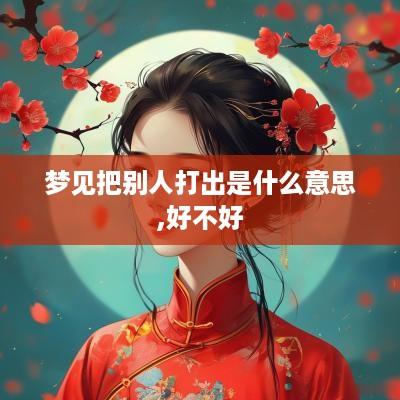 梦见把别人打出是什么意思,好不好