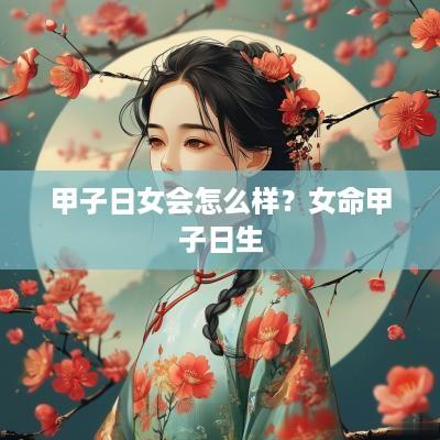 甲子日女会怎么样？女命甲子日生