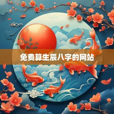 免费算生辰八字的网站