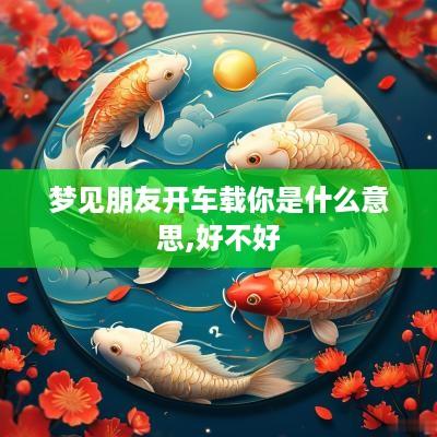 梦见朋友开车载你是什么意思,好不好