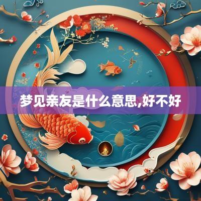 梦见亲友是什么意思,好不好