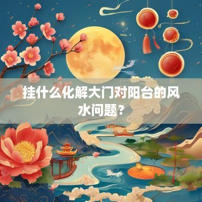 挂什么化解大门对阳台的风水问题？