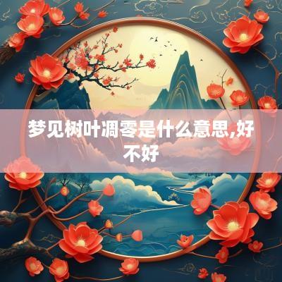 梦见树叶凋零是什么意思,好不好