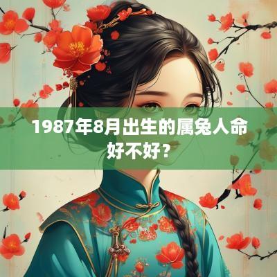 1987年8月出生的属兔人命好不好？