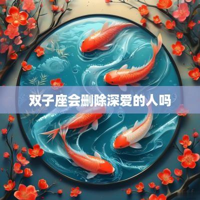 双子座会删除深爱的人吗