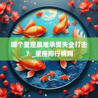 哪个星座最难承受失业打击？_星座排行榜网