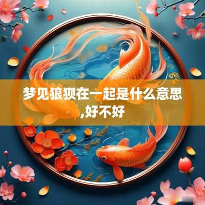 梦见狼狈在一起是什么意思,好不好