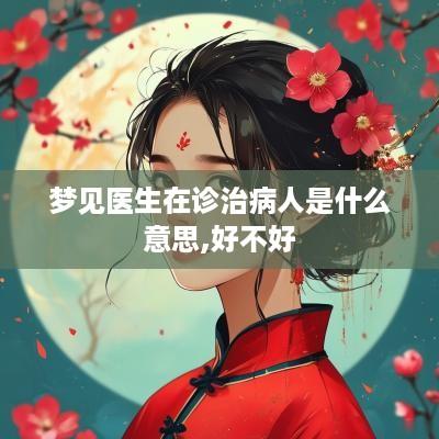 梦见医生在诊治病人是什么意思,好不好
