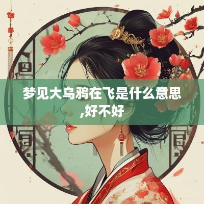 梦见大乌鸦在飞是什么意思,好不好