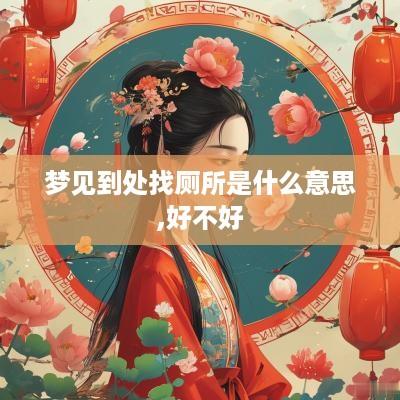 梦见到处找厕所是什么意思,好不好