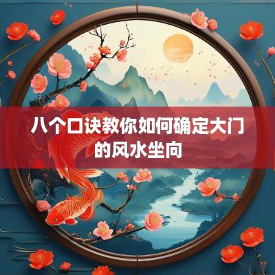 八个口诀教你如何确定大门的风水坐向