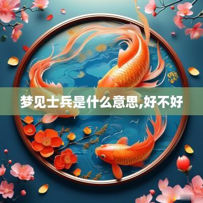 梦见士兵是什么意思,好不好