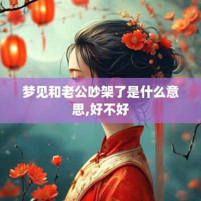 梦见和老公吵架了是什么意思,好不好