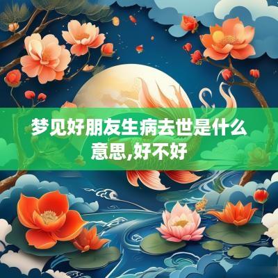 梦见好朋友生病去世是什么意思,好不好