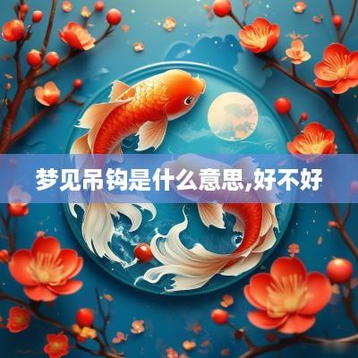 梦见吊钩是什么意思,好不好