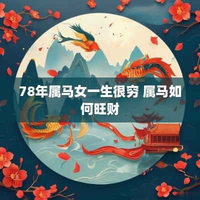 78年属马女一生很穷 属马如何旺财