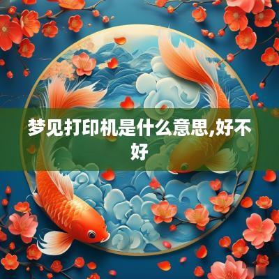 梦见打印机是什么意思,好不好