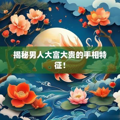 揭秘男人大富大贵的手相特征！
