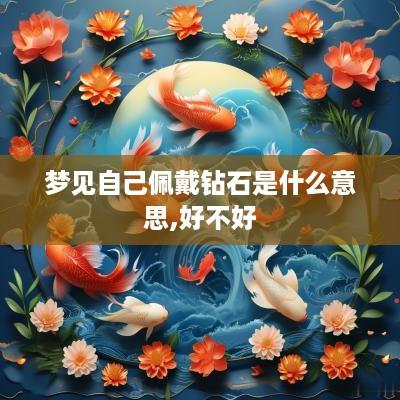 梦见自己佩戴钻石是什么意思,好不好