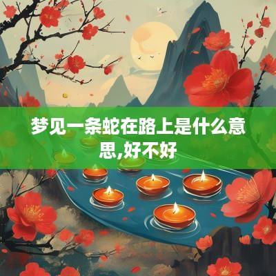 梦见一条蛇在路上是什么意思,好不好