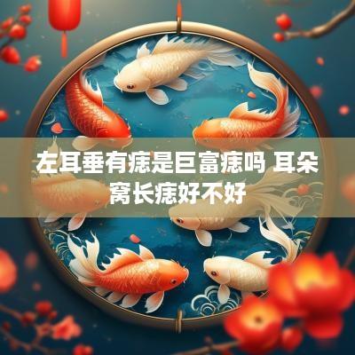左耳垂有痣是巨富痣吗 耳朵窝长痣好不好