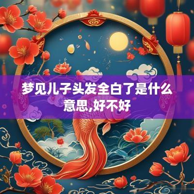 梦见儿子头发全白了是什么意思,好不好