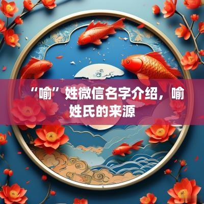 “喻”姓微信名字介绍，喻姓氏的来源