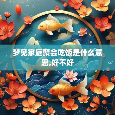梦见家庭聚会吃饭是什么意思,好不好