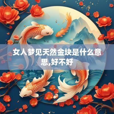 女人梦见天然金块是什么意思,好不好