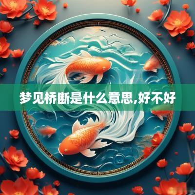 梦见桥断是什么意思,好不好